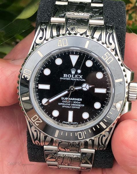 rolex engraving on band|removing engraving from watch back.